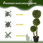 Artificial Boxwood Tree 90 cm UV Protection, Light Green