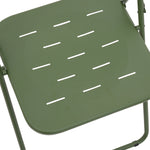 Outdoor 3-Piece Foldable Bistro Set, 2 Chairs & 1 Table, Green
