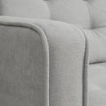 2-Seater Sofa with Storage, Upholstered Velvet Look, 117x62x78 cm