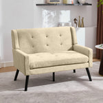 2-Piece Accent Armchair Set - Single & Double, Upholstered, Solid Wood Legs
