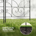 Metal Trellis 2-Pack Rustproof Bird Design 50x120cm Black