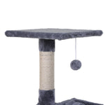 Climbing Tree Cat Tree, Sisal Plush Hammock, Grey Chipboard