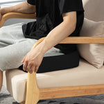 Orthopedic Seat Cushion, Memory Foam Coccyx Sciatica Back Pain Relief, Black