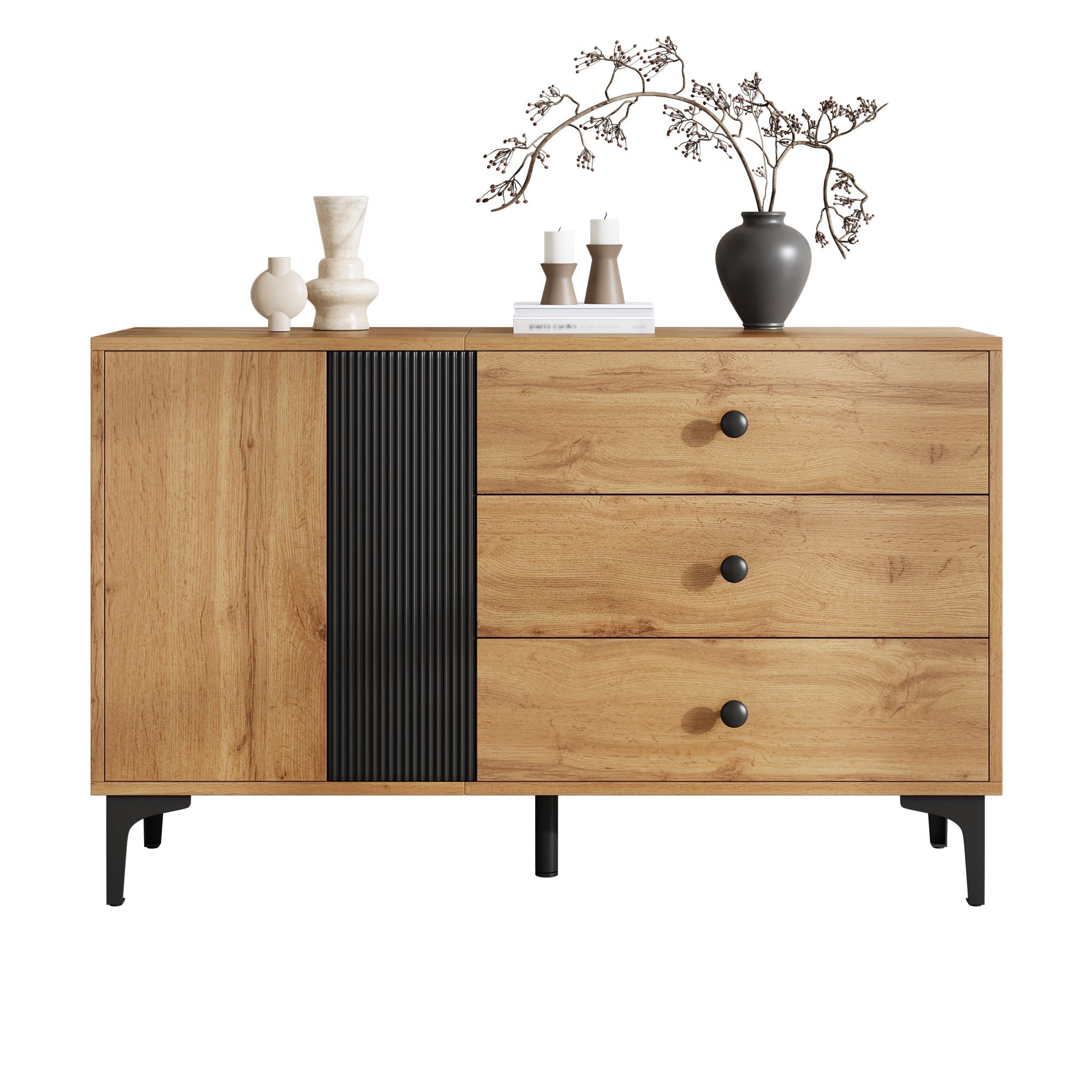 Modern Sideboard Buffet Storage Cabinet 120x35x76 cm
