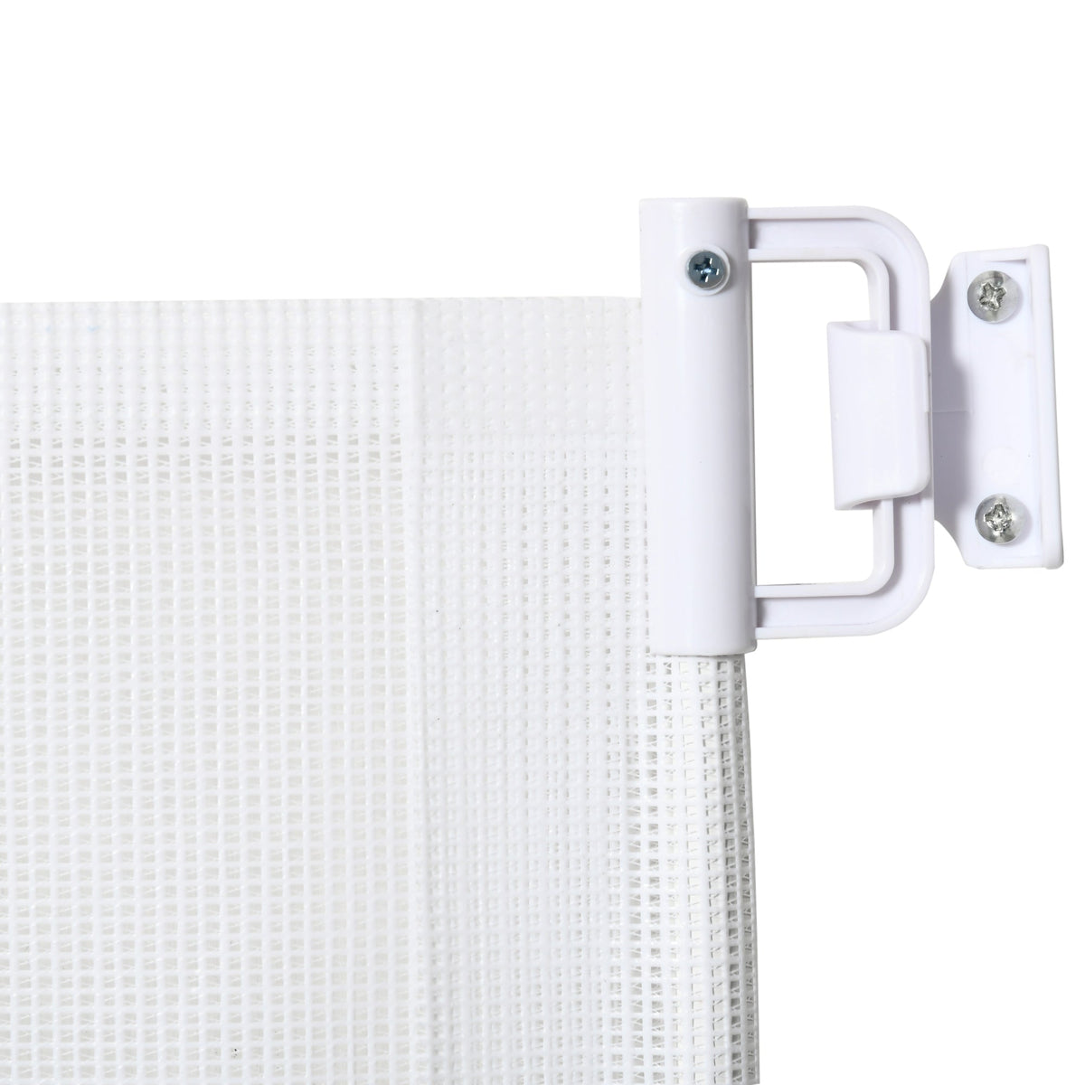 Stair Gate Extendable Door Safety Partition White PVC