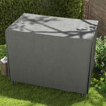Hollywood Swing Cover 3-Seater Protective Water-Repellent UV-Resistant 600D Oxford Fabric, Dark Grey