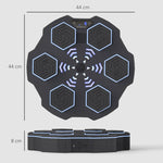Music Boxing Machine, Bluetooth, 9 Speeds, Wall-Mounted, Black