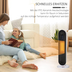 Heater Fan 2000W Electric Ceramic Heating Tower with Remote Control, Compact