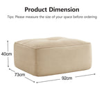 Cordelia Ottoman Corduroy Beige
