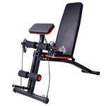 Multifunctional Weight Bench, Multi-Gym Spring Booster, 120kg, Black