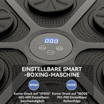 Music Boxing Machine, Electronic Bluetooth Wall-Mounted with LED Lights, Black