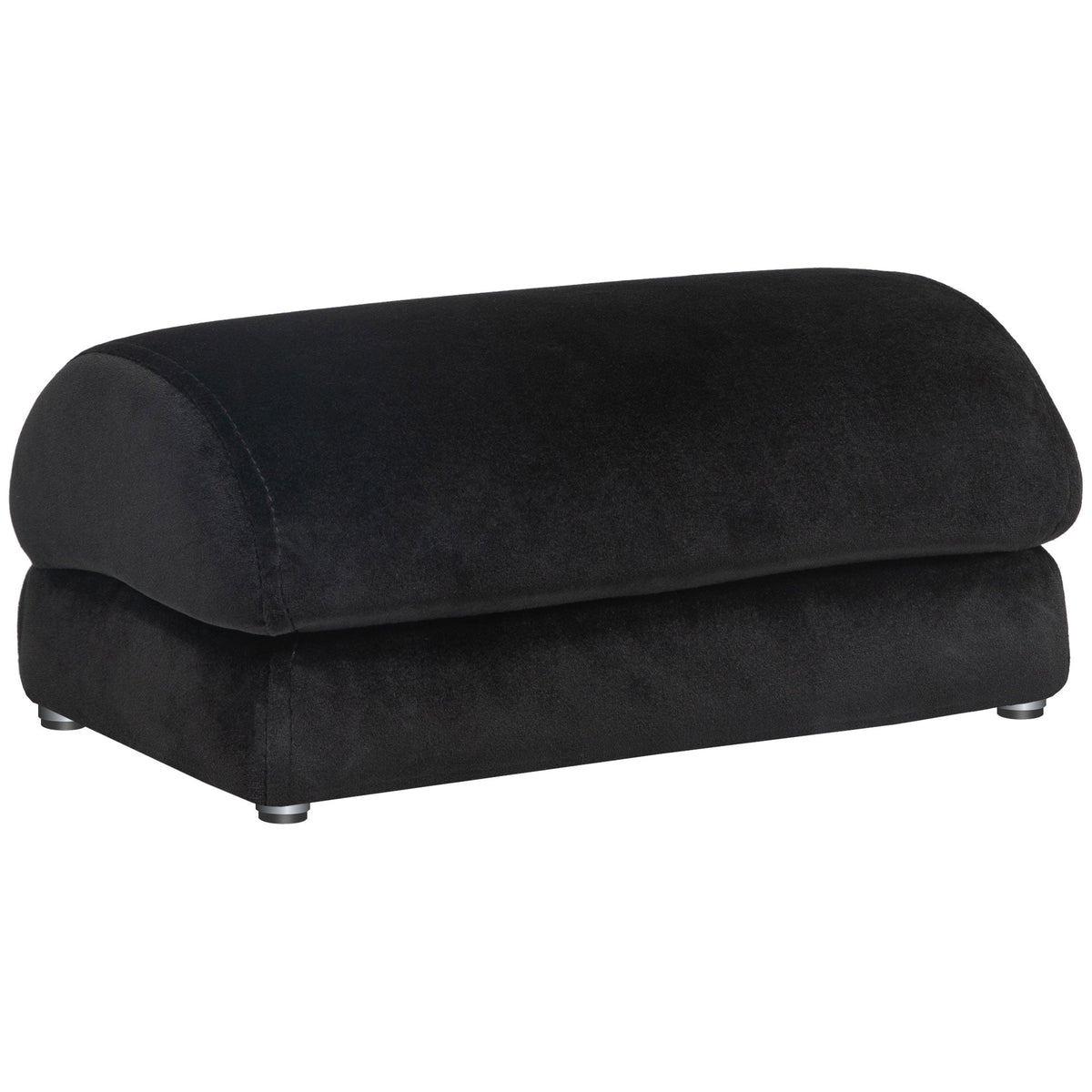 Footrest Desk Footrest, Anti-Slip Pad, Home Office, Velvet Black