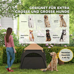 Pet Tent, Dog Tent, Foldable Weatherproof, Dark Brown