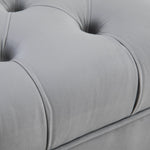 Bench/Bed/Shoe Bench with Raised Legs 118x45x42cm Velvet Light Grey