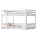 Bunk Bed 160x200 cm with Safety Guard Railings, White