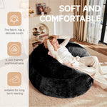 3FT Bean Bag Chair Sofa, Soft Comfortable Reading Chair for Adults, Bedroom/Balcony Use