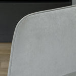 Rocking Chair, Armrests Wooden Base, Light Gray