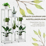 Flower Stand, 7 Tiers, Indoor Outdoor, Steel White
