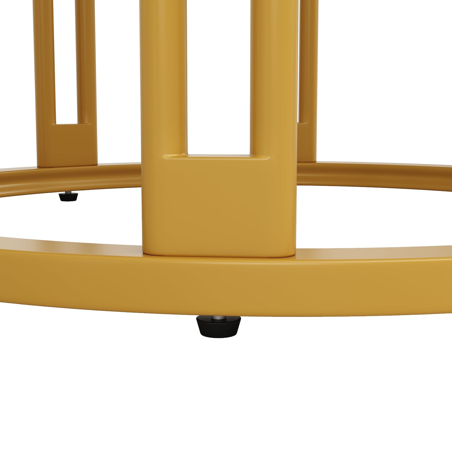 Round Dining Table Kitchen Breakfast Table Metal Legs Marble Pattern Gold/Black