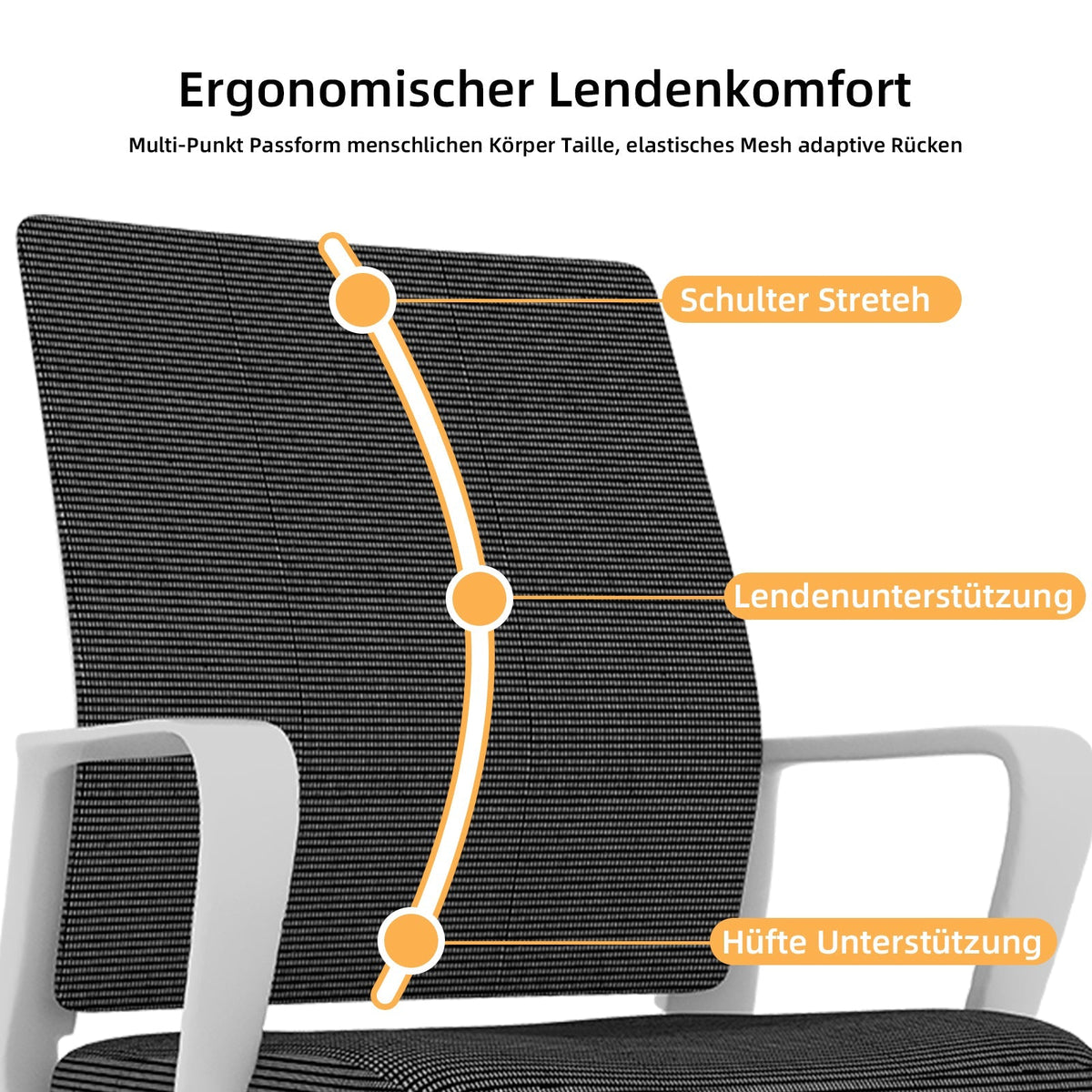 Office Chair, Minimalist Modern Soft & Comfortable, Metal Frame