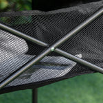 Camping Table Foldable Portable Lightweight Mesh Bag, Aluminum Black
