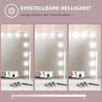 LED Vanity Mirror, Dimmable, Touch Control, USB, White