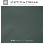 Pavilion Roof Replacement 3x3m Sunshade Polyester Dark Grey