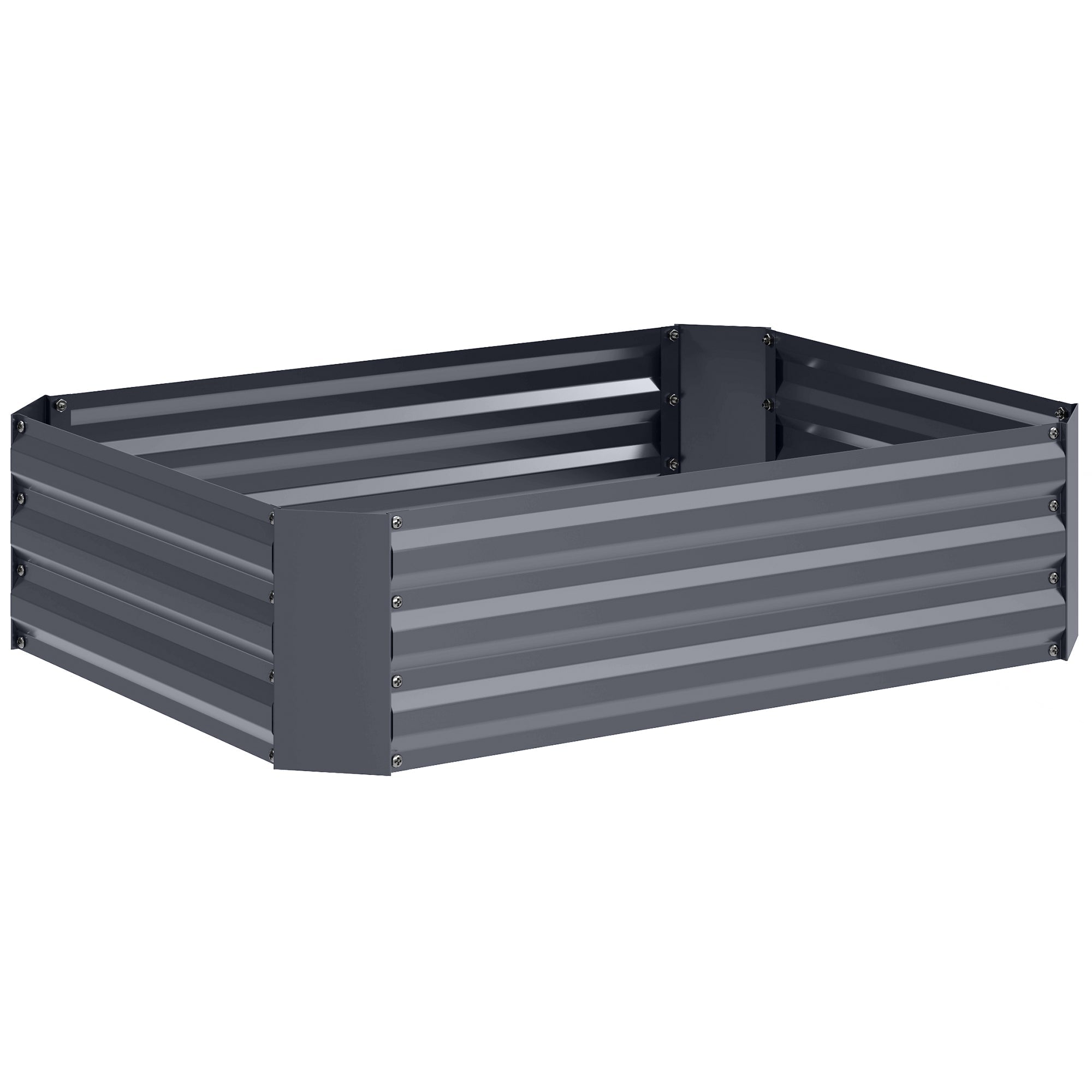 Raised Bed, Steel, 120x90x30cm, for Garden & Balcony, Steel