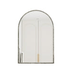 Arched Mirror, Wall/Vanity Decor for Bathroom/Living Room, Silver