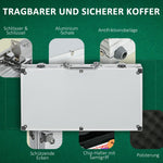 Poker Case Set 300 Chips 11.5g with Lock, Silver