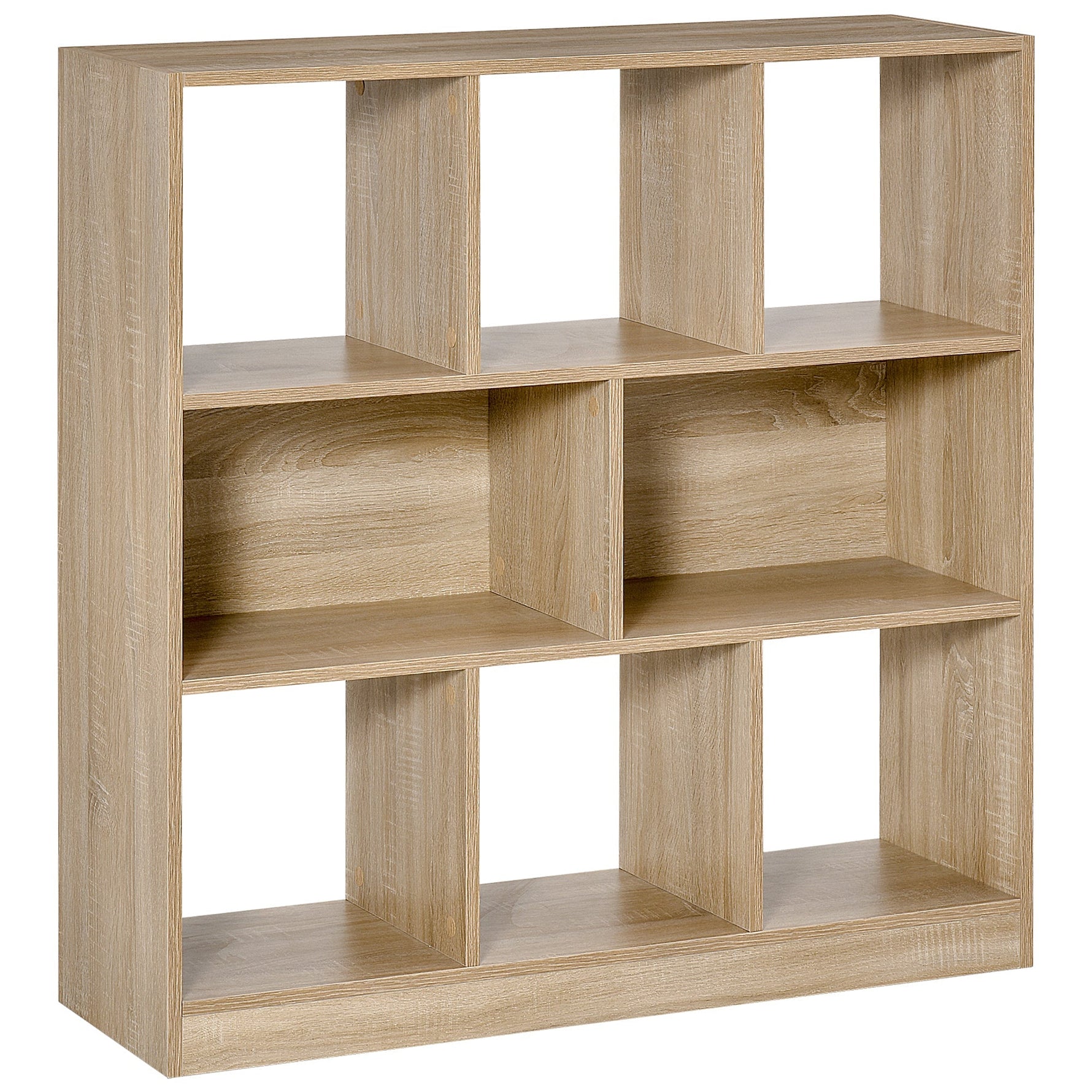 Bookcase 3-Tier Storage Shelf Natural