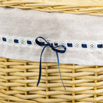 Laundry Basket 100L, with Lid, Wicker, Natural