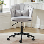 Dressing/Office Chair, Petal Backrest Butterfly Lumbar Cushion Height Adjustable, Soft Seat Cushion