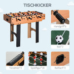 Multi-Game Table, 4-in-1 Football Hockey Table Tennis Billiards, MDF