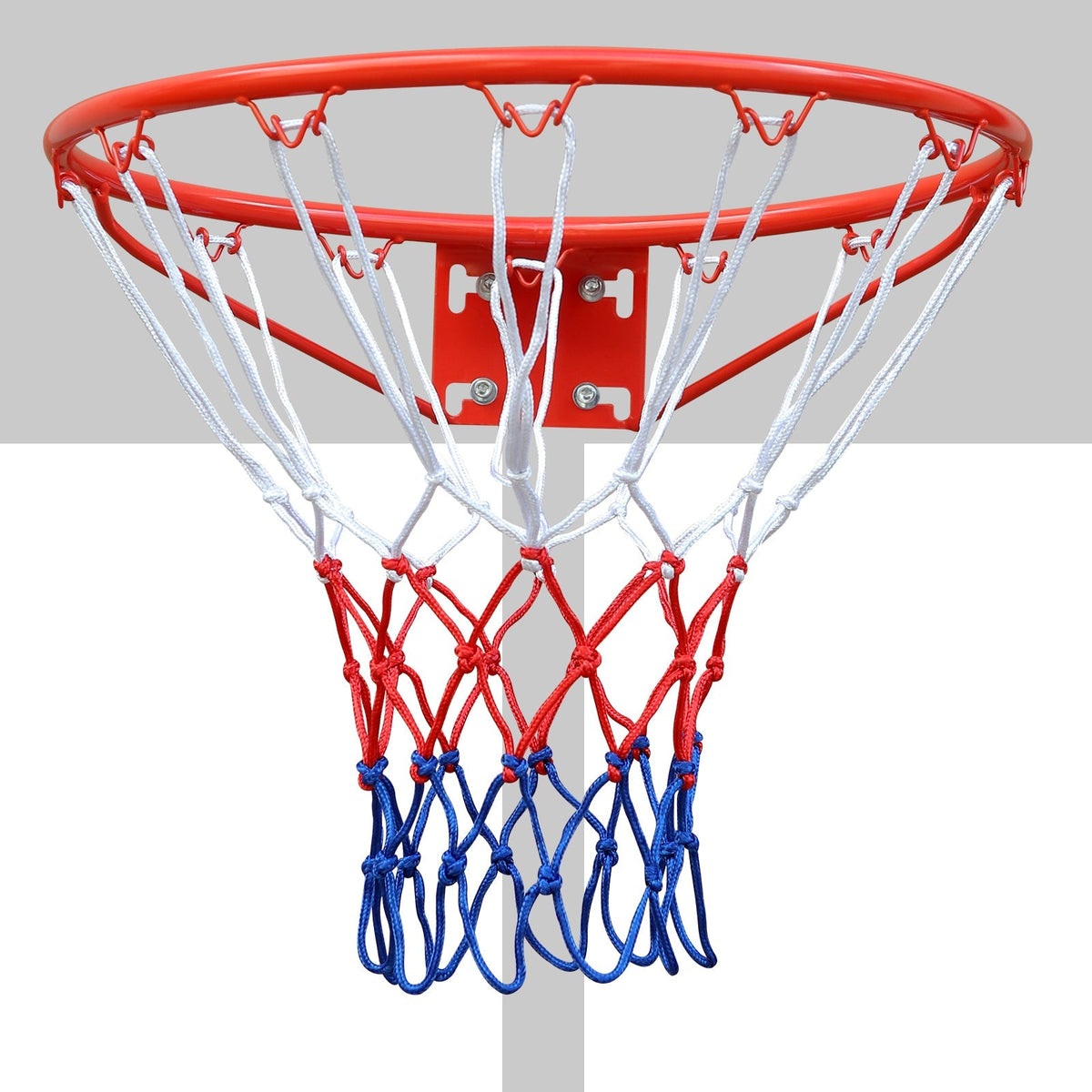 Basketball Rim Replacement, Heavy Duty, Wall/Door Mounted, In-Ground & Wall-Mounted, Red