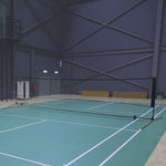 Badminton Net Portable, 2 Heights, PE