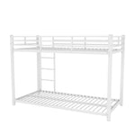 Bunk Bed 90x200cm Classic Iron Frame - White