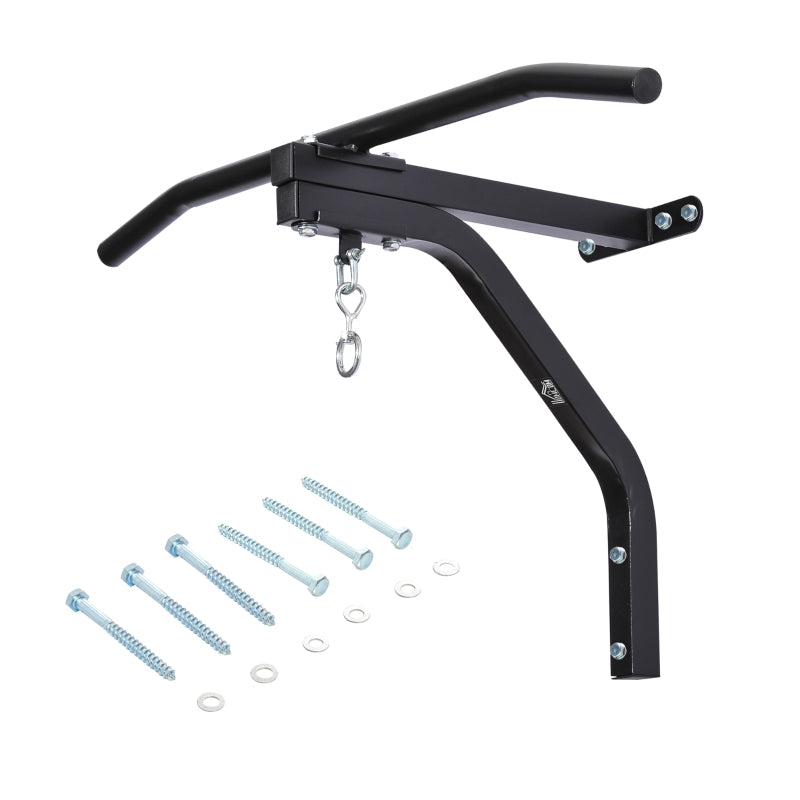 Punching Bag Wall Mount Bracket with High Load Capacity, Black Steel