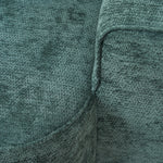Comfortable Chaise Longue Sofa with Cushions and Side Pockets, Green