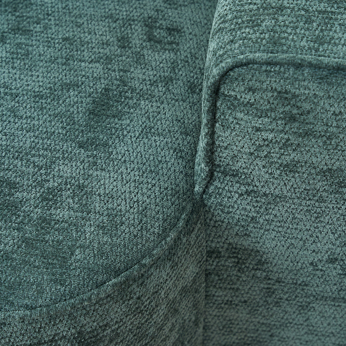 Comfortable Chaise Longue Sofa with Cushions and Side Pockets, Green