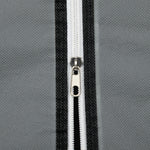 Fabric Wardrobe, Folding with Drawers & Clothes Rail, Dark Grey Non-Woven Fabric