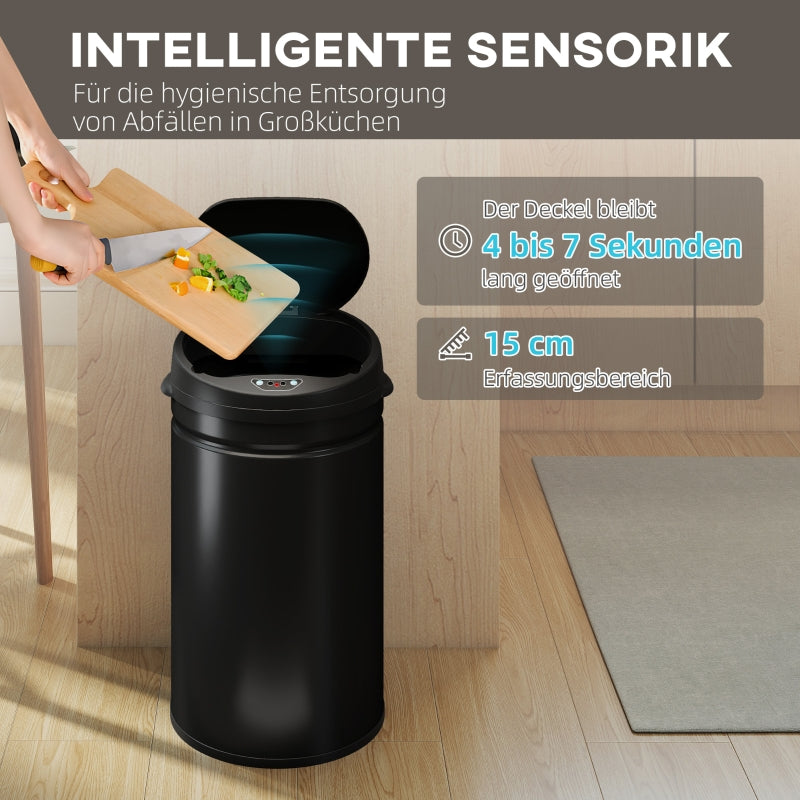 Sensor Waste Bin, 30L Touchless Soft-Close, Stainless Steel