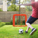 Rebounder Football, Foldable 5-Level Adjustable, Red