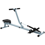 Rowing Machine, LCD Display, Steel+PVC, Gray