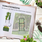 Raised Garden Bed with Trellis Flower & Vegetable Planter, Galvanized Steel, Green