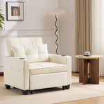 3-in-1 Pull-Out Sofa Bed - Cup Holders & USB Port, Single
