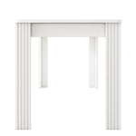 Dining Table Rectangular Modern Simple Oak - White
