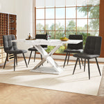 Extendable Dining Table 118-157cm Cross Legs