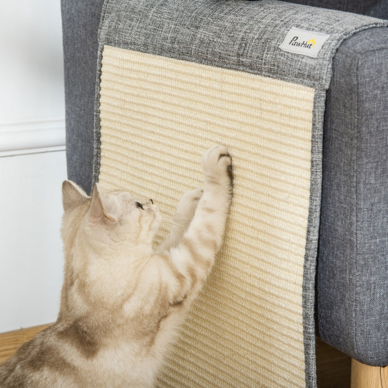 Scratching Mat, 2-Piece Sisal for Cats, Grey