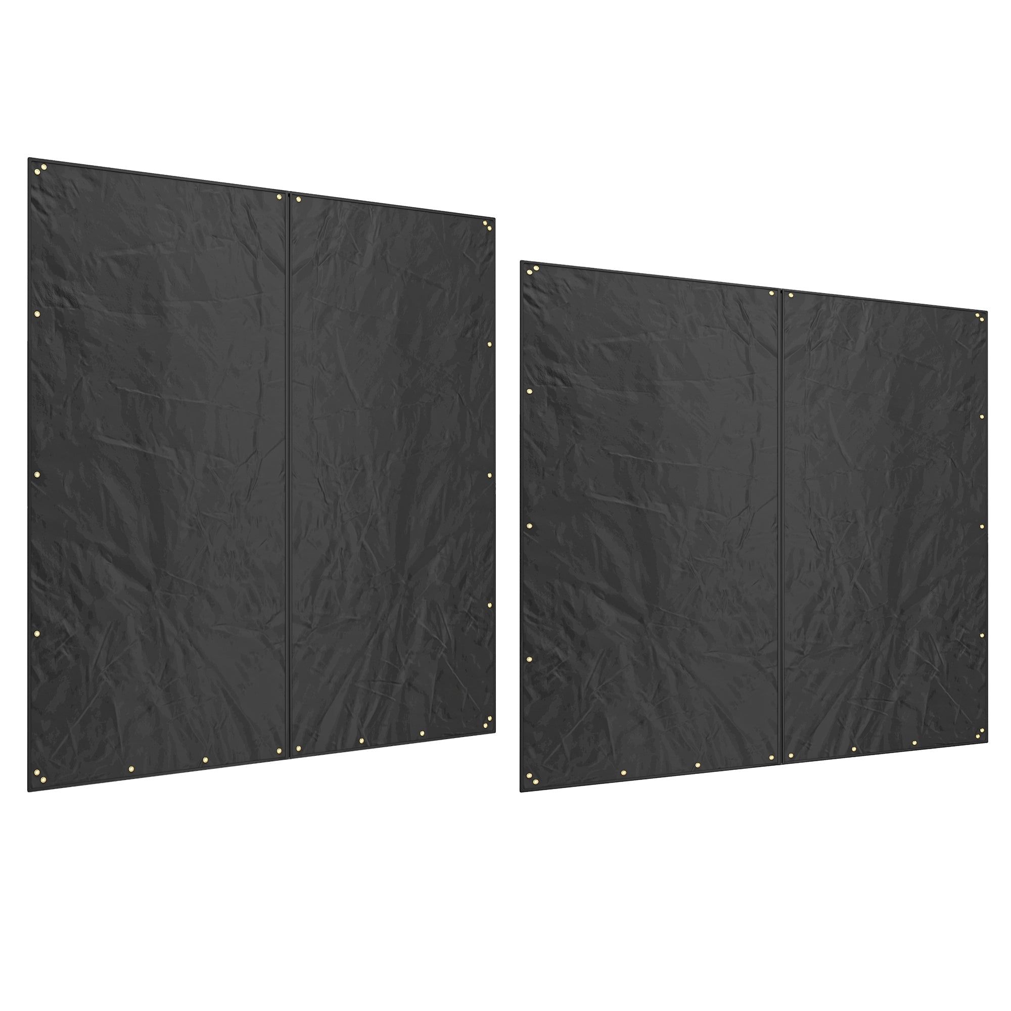 Firewood Rack Covers, Waterproof UV Protection, 600D Oxford Black